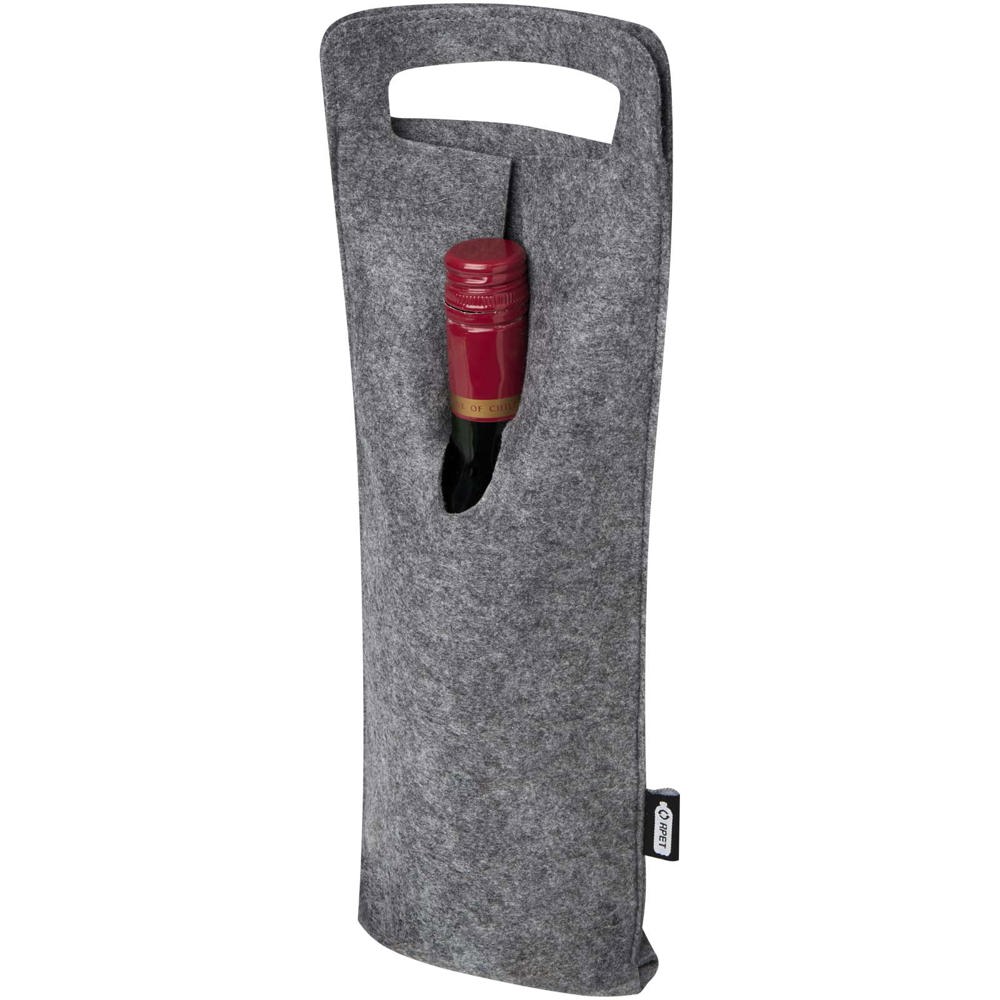 Felta 75 cl wijnzak van GRS gerecycled vilt - voor bedrijven en relatiegeschenken