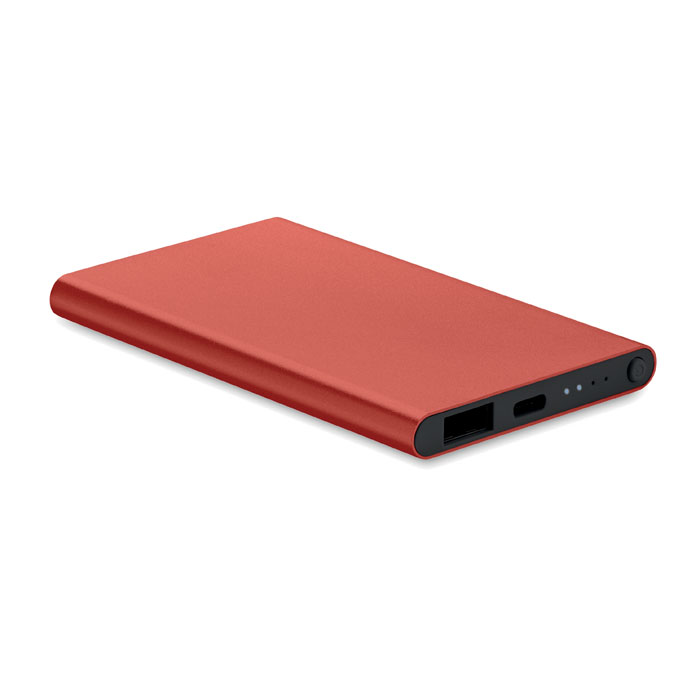POWERFLAT C - 4000 mAh Power Bank Type C - kopen of bedrukken - Bordeaux