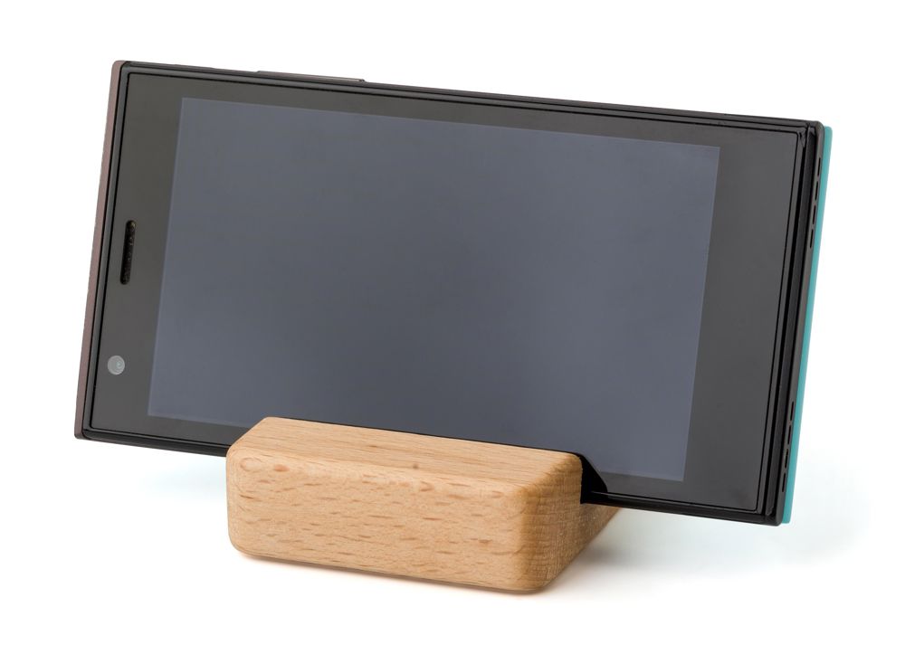 Houten telefoonhouder Nyla
