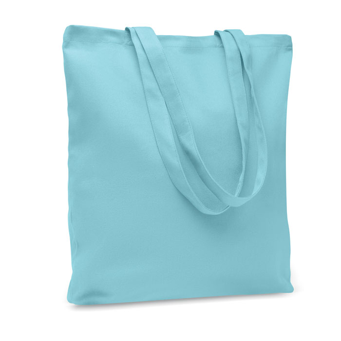 RASSA COLOURED - Stevige canvas boodschappentas - voor bedrijven en relatiegeschenken - Babyblauw