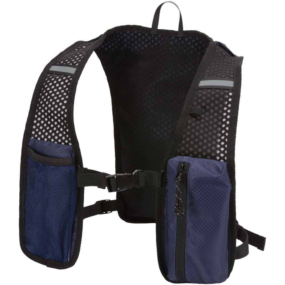Nomad GRS gerecycled hardloopvest met hydratatiepack 5 l - voor bedrijven en relatiegeschenken - Marineblauw
