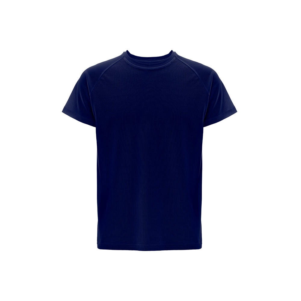 THC MOVE. Technisch T-shirt met korte mouwen in polyester - met logo of onbedrukt bestellen - Marineblauw