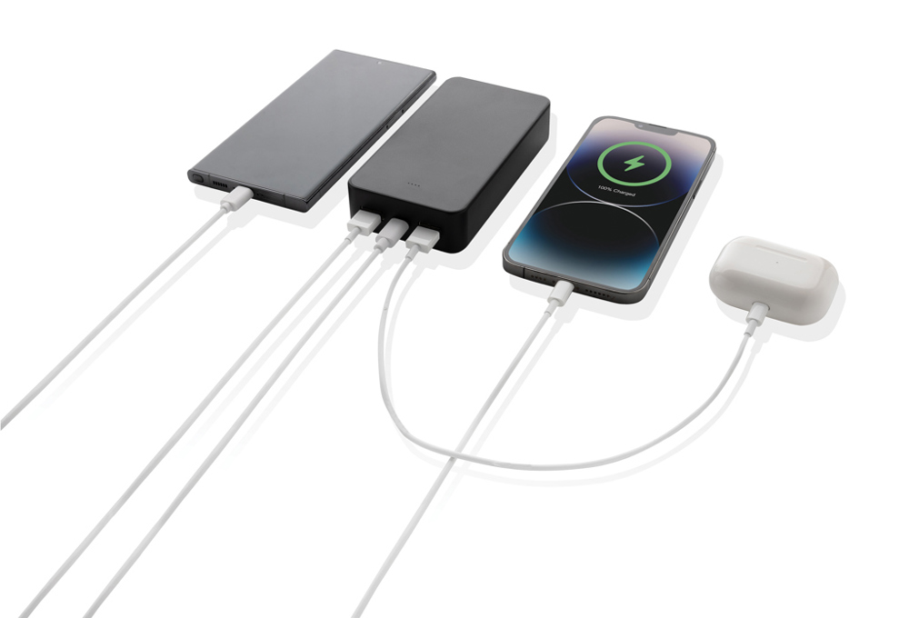 Boostcore RCS recycled plastic powerbank 20.000mAh met USB C