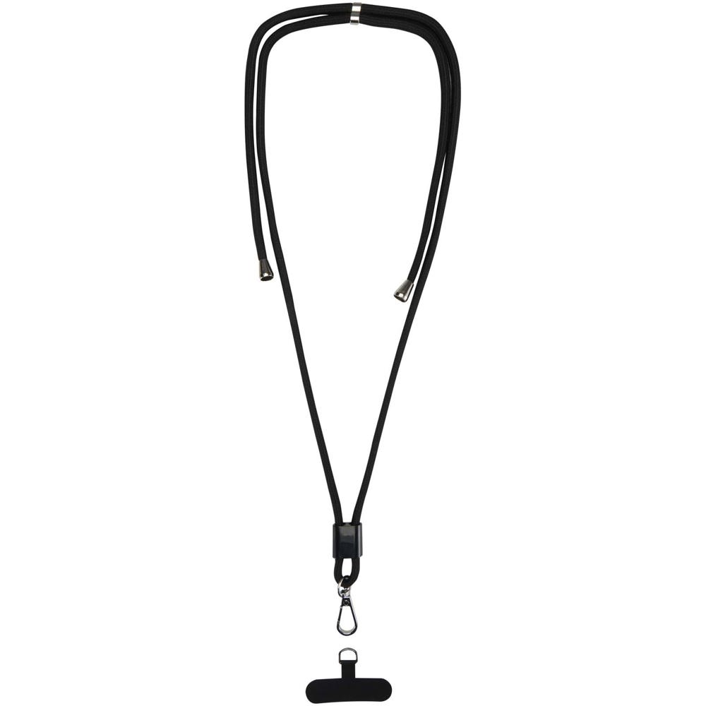 Vega verstelbaar smartphone lanyard van gerecycled materiaal