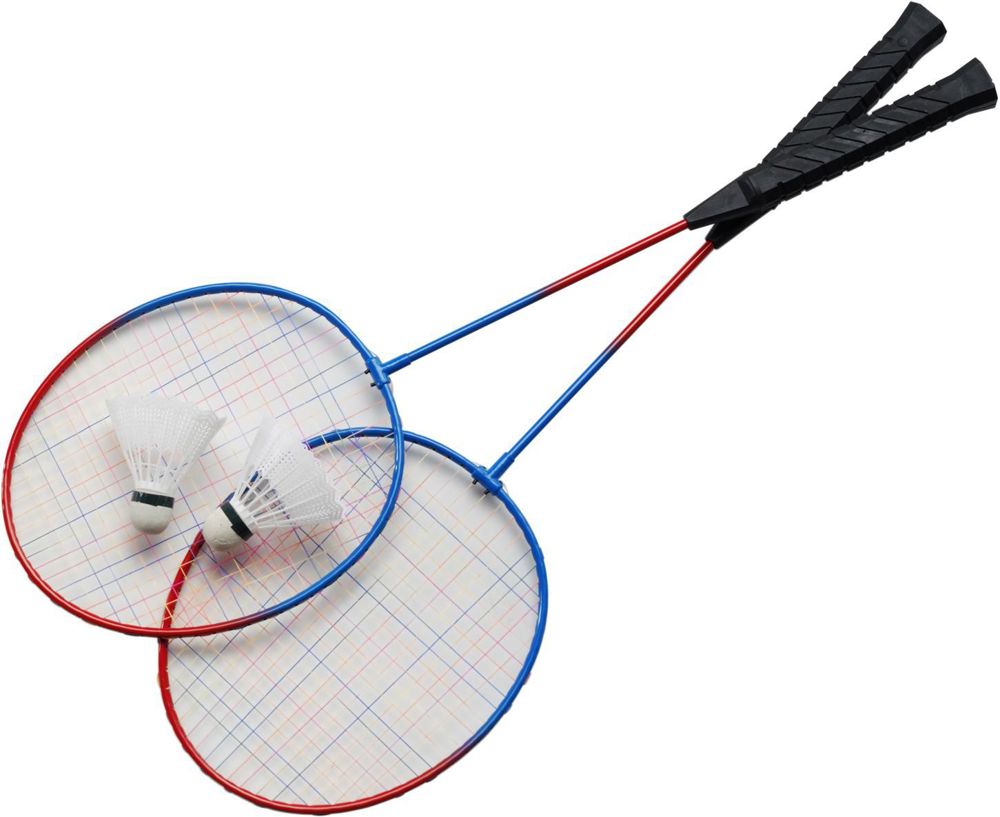 Metalen badmintonset Wendy - bedrukt of onbedrukt verkrijgbaar
