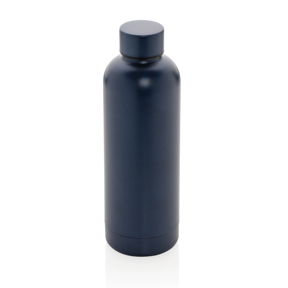 RCS gerecycled roestvrijstalen Impact vacuümfles - kopen of bedrukken - blauw (± PMS 8781C)