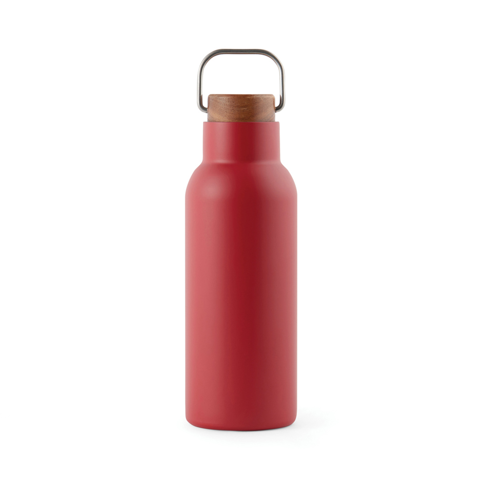 VINGA Ciro RCS gerecycled RVS vacuümfles 580ML - voor bedrijven en relatiegeschenken - rood (± PMS 1805)