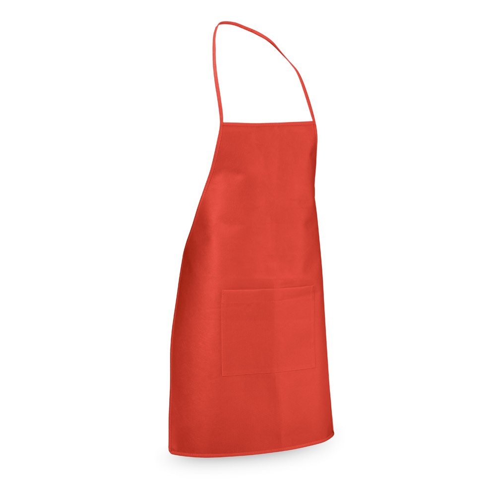 CELERY. Non-woven schort (80 g/m²) - bedrukt of onbedrukt verkrijgbaar - Rood