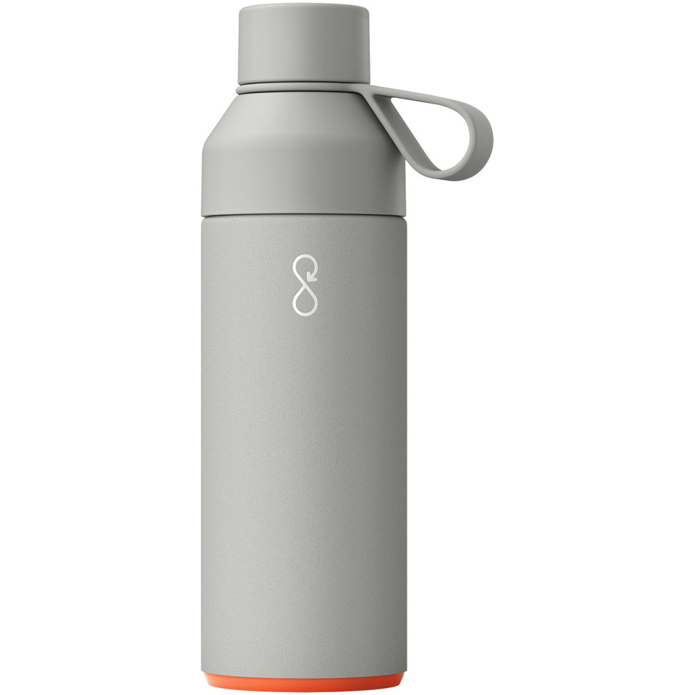 Ocean Bottle vacuümgeïsoleerde waterfles van 500 ml - bedrukt of onbedrukt verkrijgbaar - Rotsgrijs