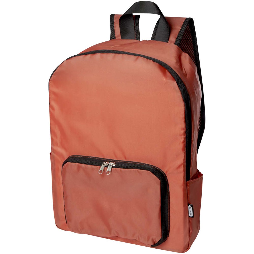 EcoFold RPET opvouwbare rugzak 15 l - kopen of bedrukken - Baksteen