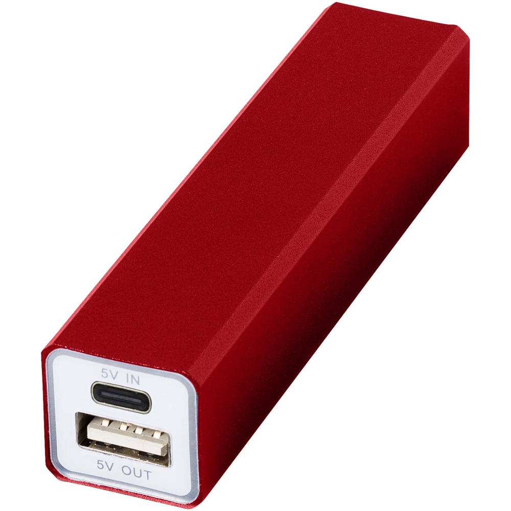 Volt powerbank 2200 mAh - bedrukt of onbedrukt verkrijgbaar - Rood