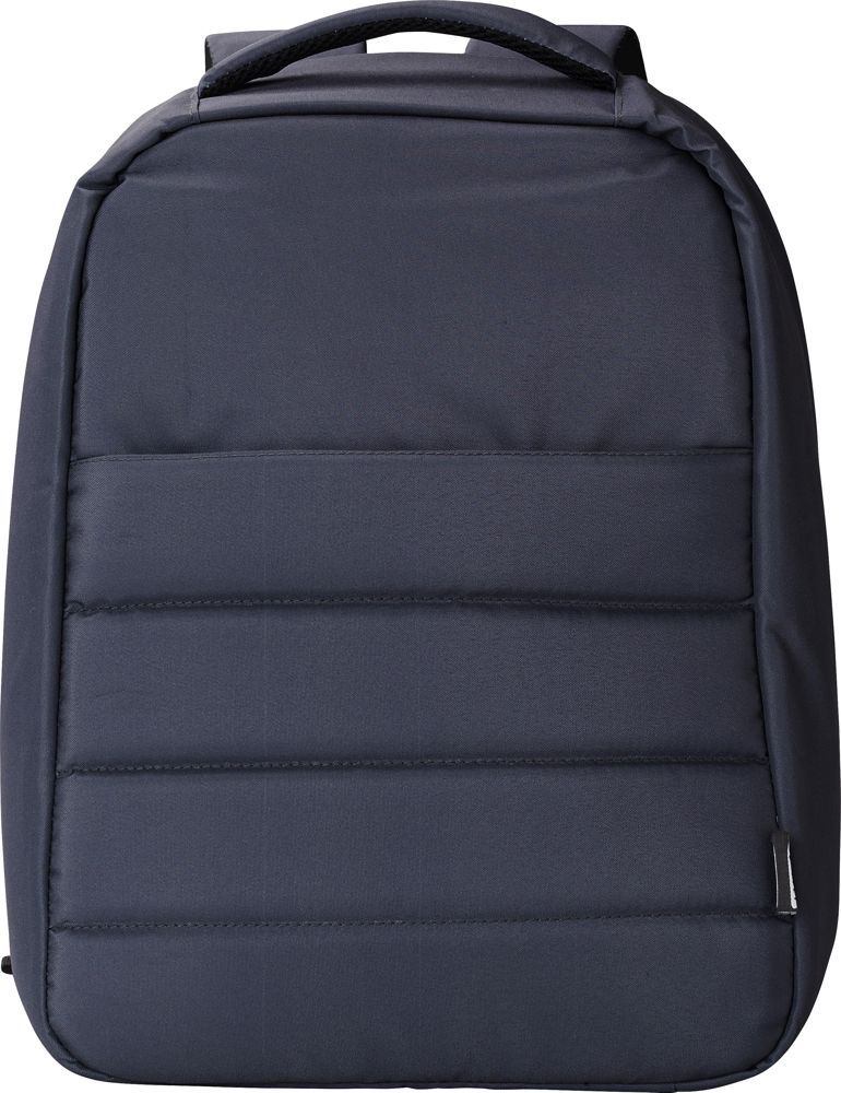 rPET polyester (300D) laptoprugzak Calliope - voor bedrijven en relatiegeschenken - blauw