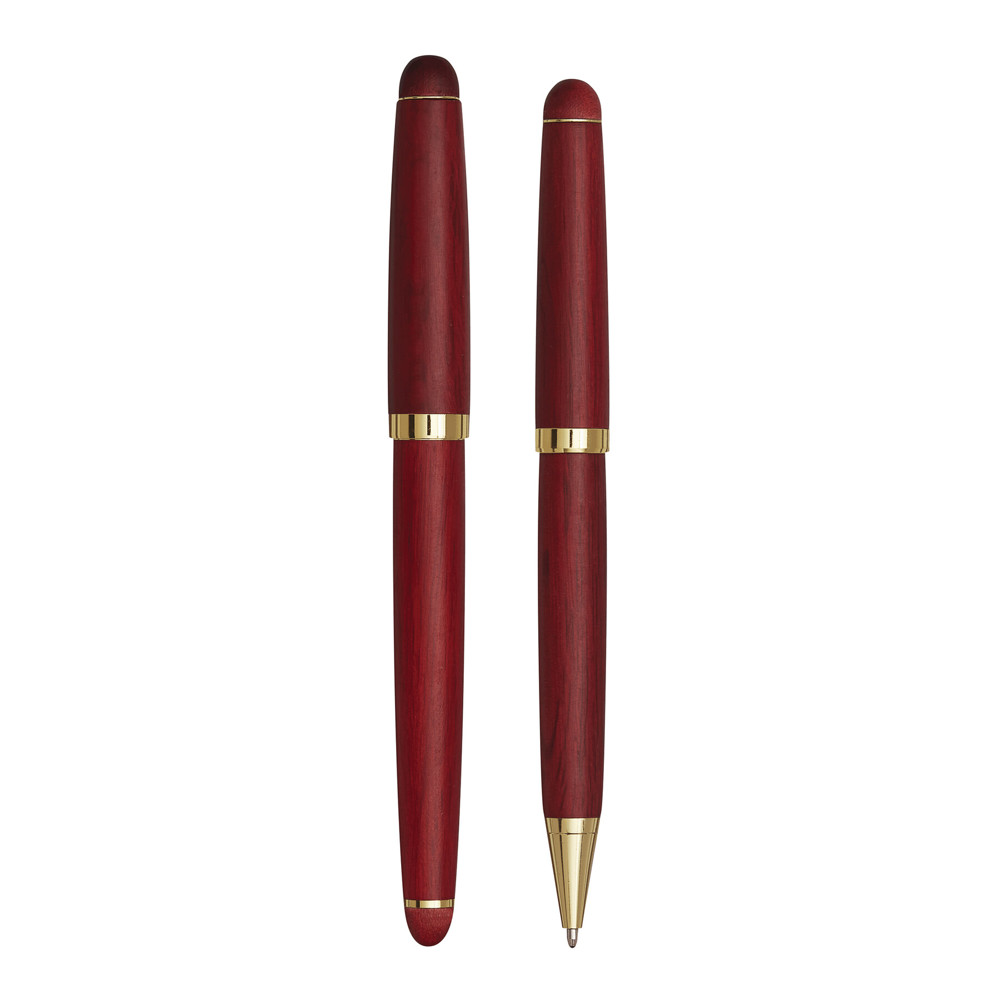 POET - Elegant palissanderhouten set - met logo of onbedrukt bestellen