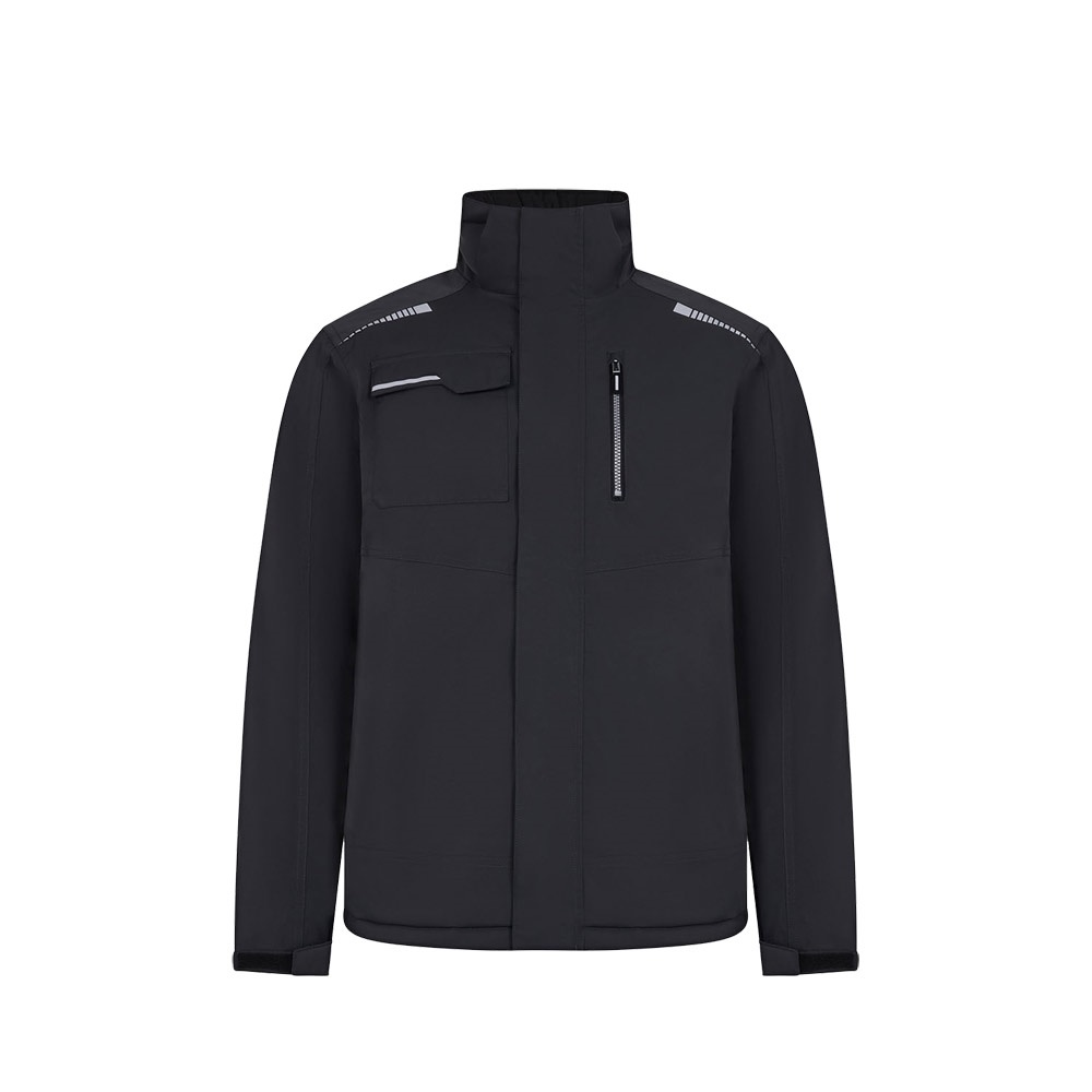 VL NYX. Gewatteerde jas (180 g/m²), gemaakt van gerecycled polyester (50%) en polyester (50%) - grijs