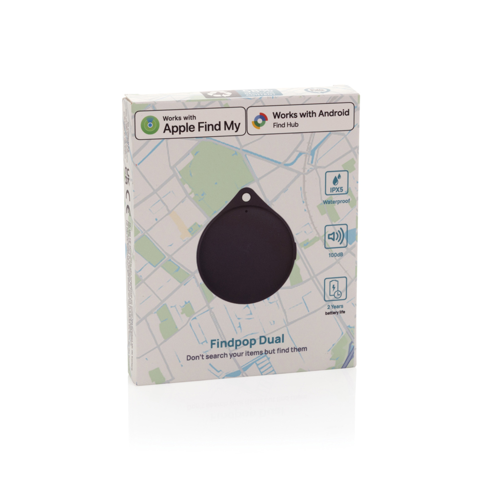 Findpop Dual RCS recycled plastic item finder IPX5