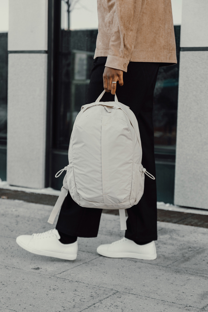KENTO URBAN RCS recycled nylon 15,6 inch rugzak met voorvak