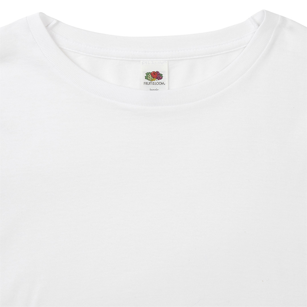 Wit T-Shirt Volwassene Iconic Long Sleeve T
