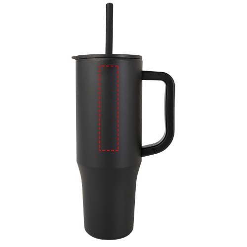 Brady 900 ml RCS gecertificeerde geïsoleerde beker met siliconen rietje