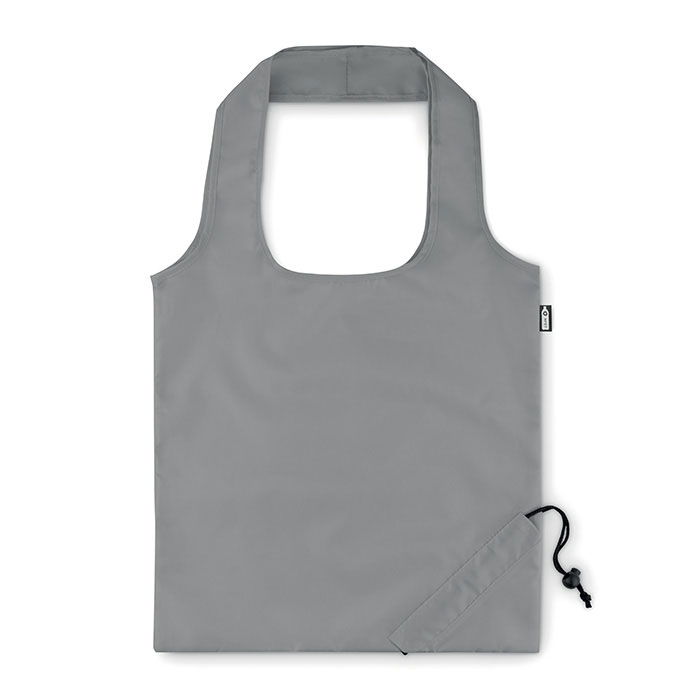 FOLDPET - Opvouwbare RPET tas - met logo of onbedrukt bestellen - Steengrijs