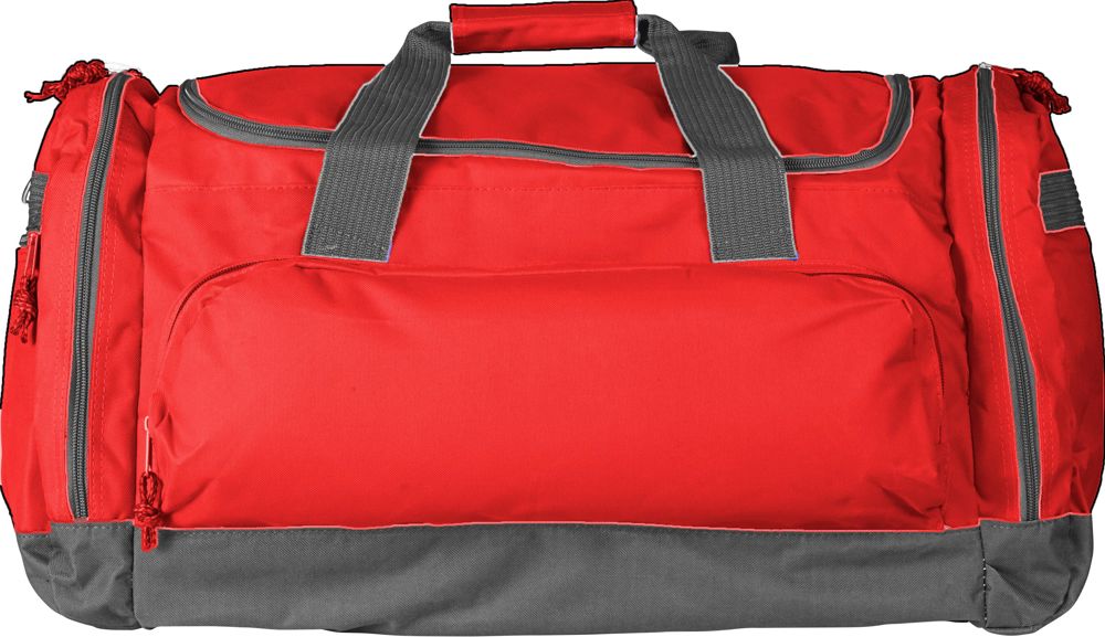 Polyester (600D) sporttas Lorenzo - voor bedrijven en relatiegeschenken - rood