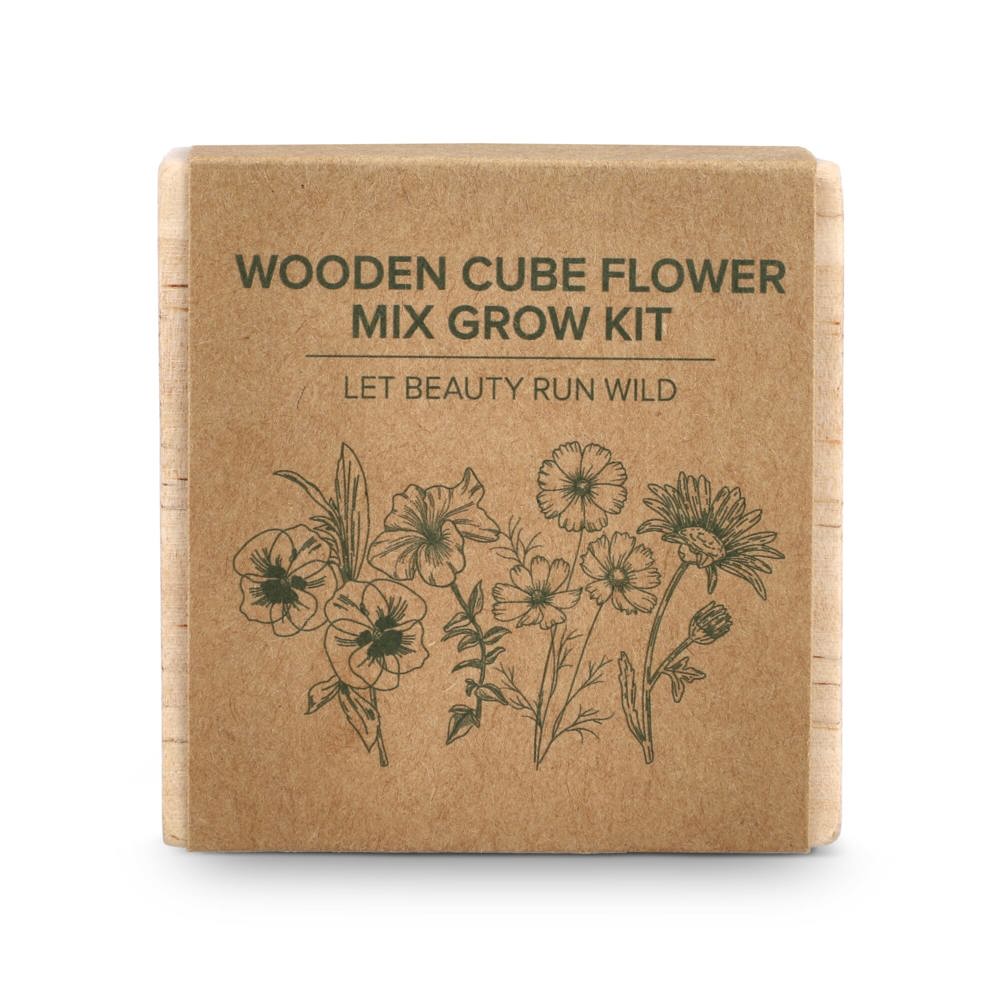 FSC Houten Plantenbak Set - Bloemenmix