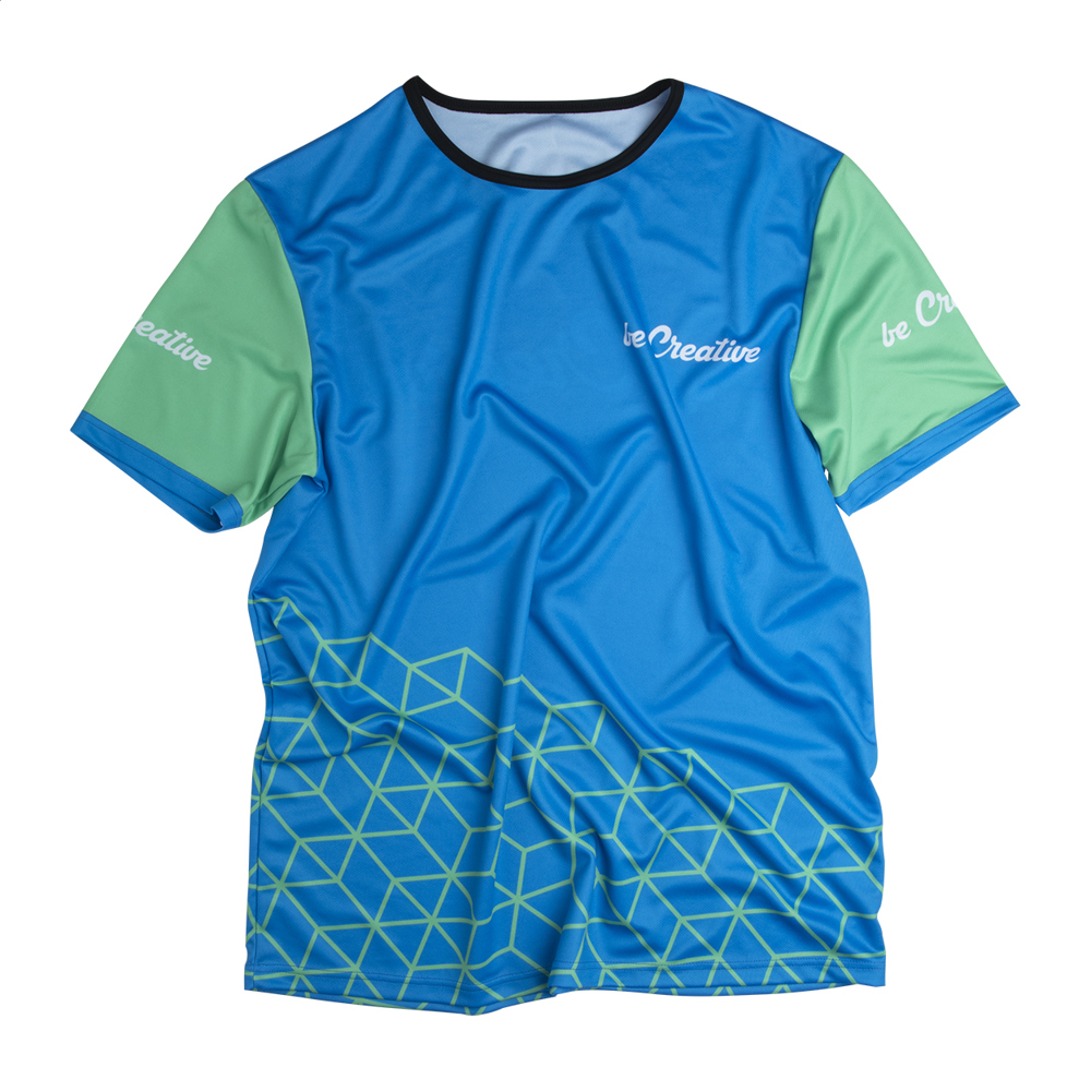 CreaSport - custom made sport T-shirt - voor bedrijven en relatiegeschenken - zwart/wit