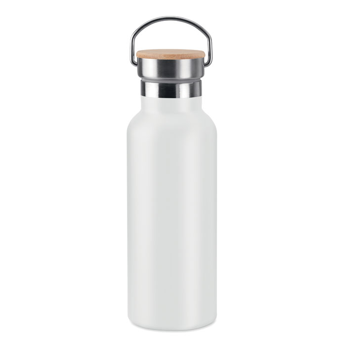 HELSINKI - Dubbelwandige fles 500ml - voor bedrijven en relatiegeschenken - wit