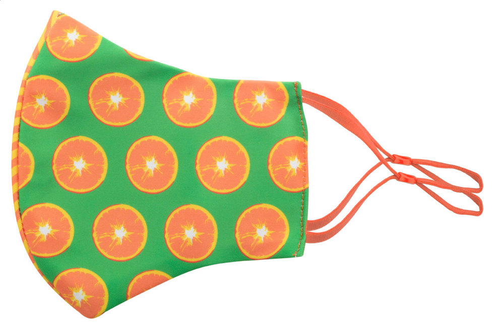 CreaMask Adjust - custom made gezichtsmasker - voor bedrijven en relatiegeschenken - oranje