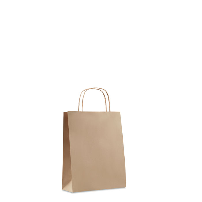 PAPER TONE S - Kleine papieren geschenktas - kopen of bedrukken - Beige