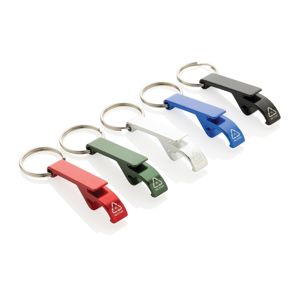 RCS fles- en blikopener van gerecycled aluminium - met logo of onbedrukt bestellen