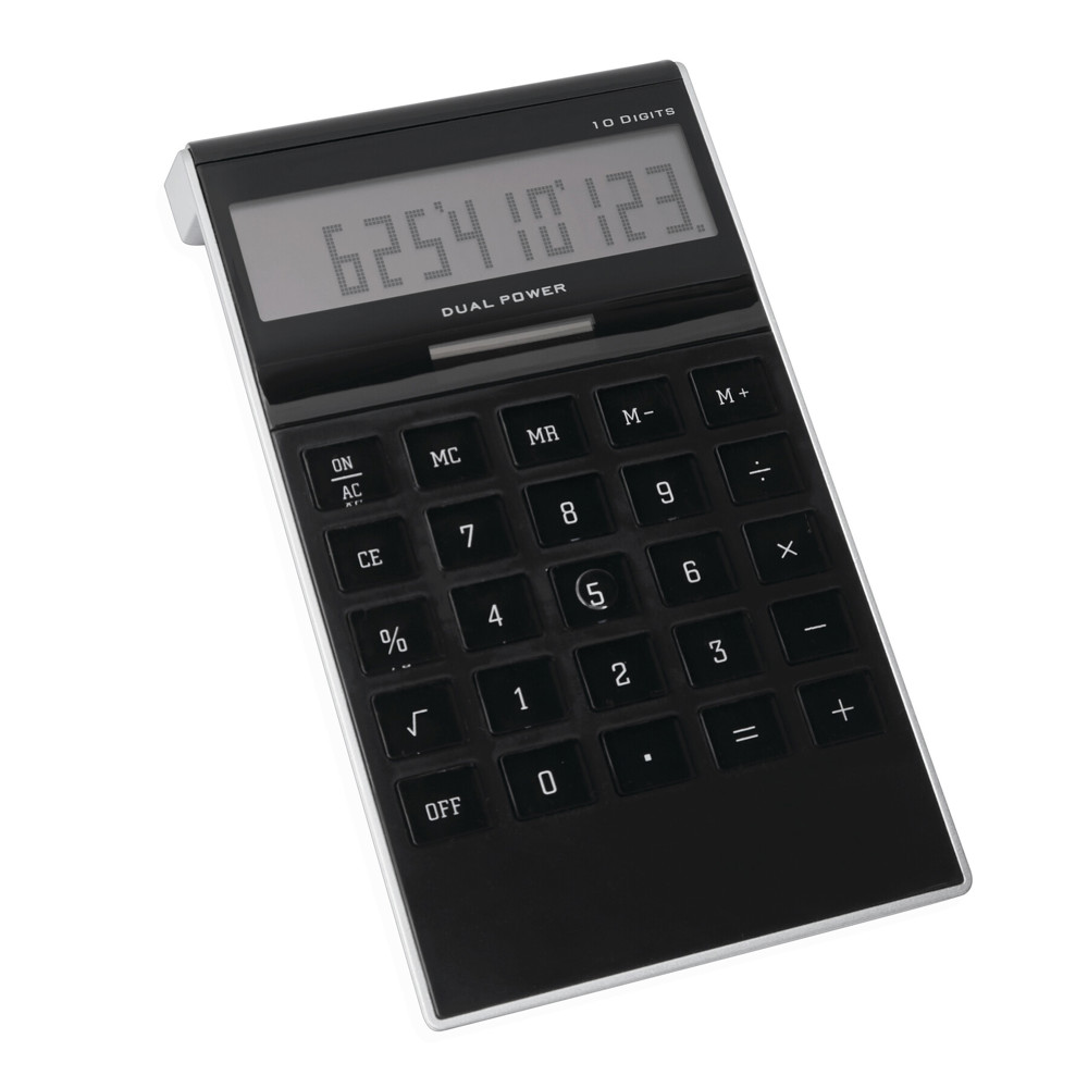 Dotty Matrix - Elegant vormgegeven dual-power calculator - bedrukt of onbedrukt verkrijgbaar