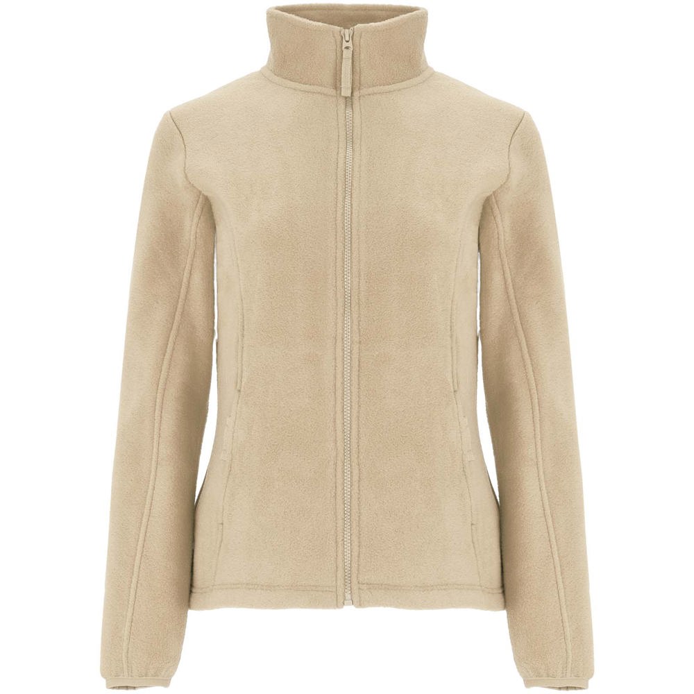Artic fleece damesjack met volledige rits - voor bedrijven en relatiegeschenken - zand