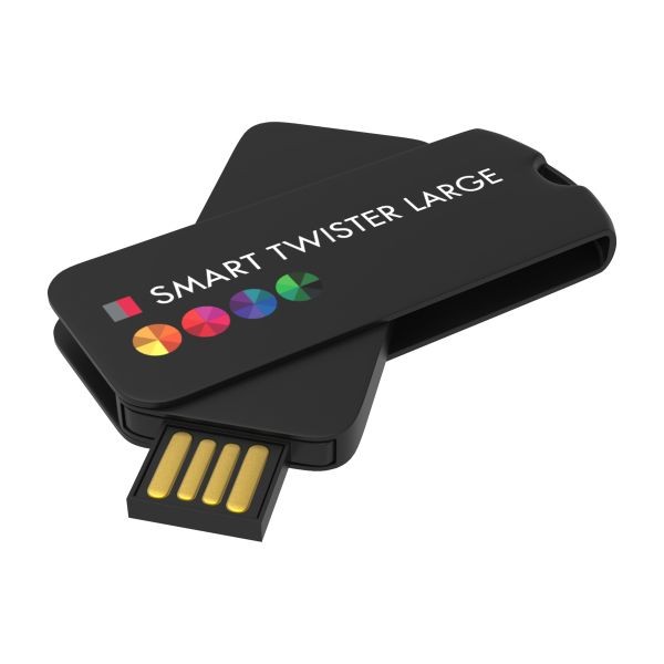 USB Stick Smart Twister Large- Zwart- 16GB 2.0