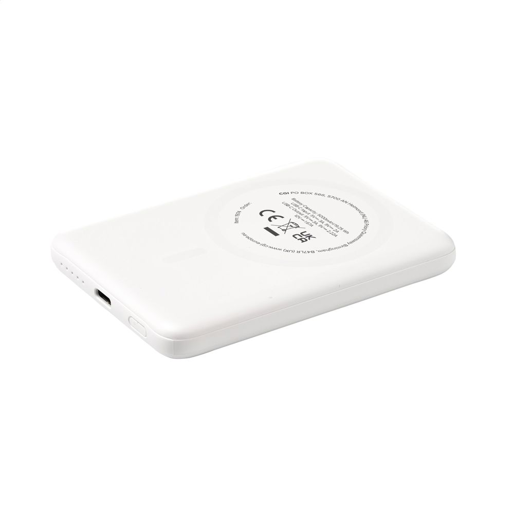 Optima GRS 5000mAh Magnetic Powerbank - bedrukt of onbedrukt verkrijgbaar