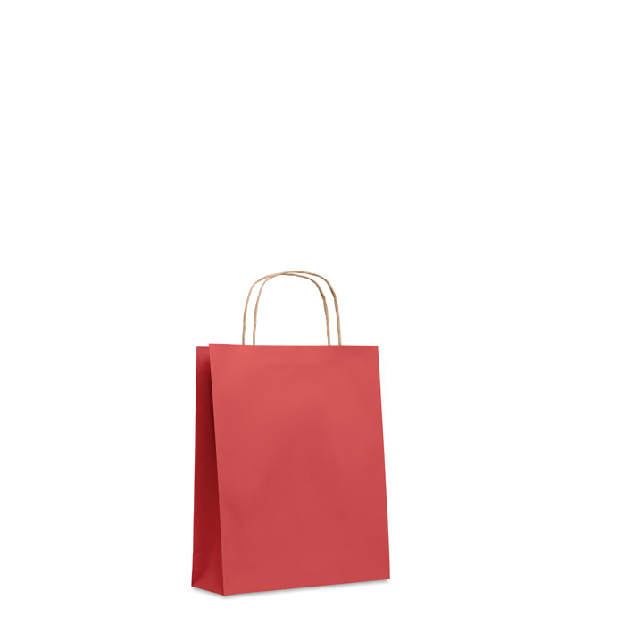 PAPER TONE S - Kleine papieren geschenktas - kopen of bedrukken - Rood