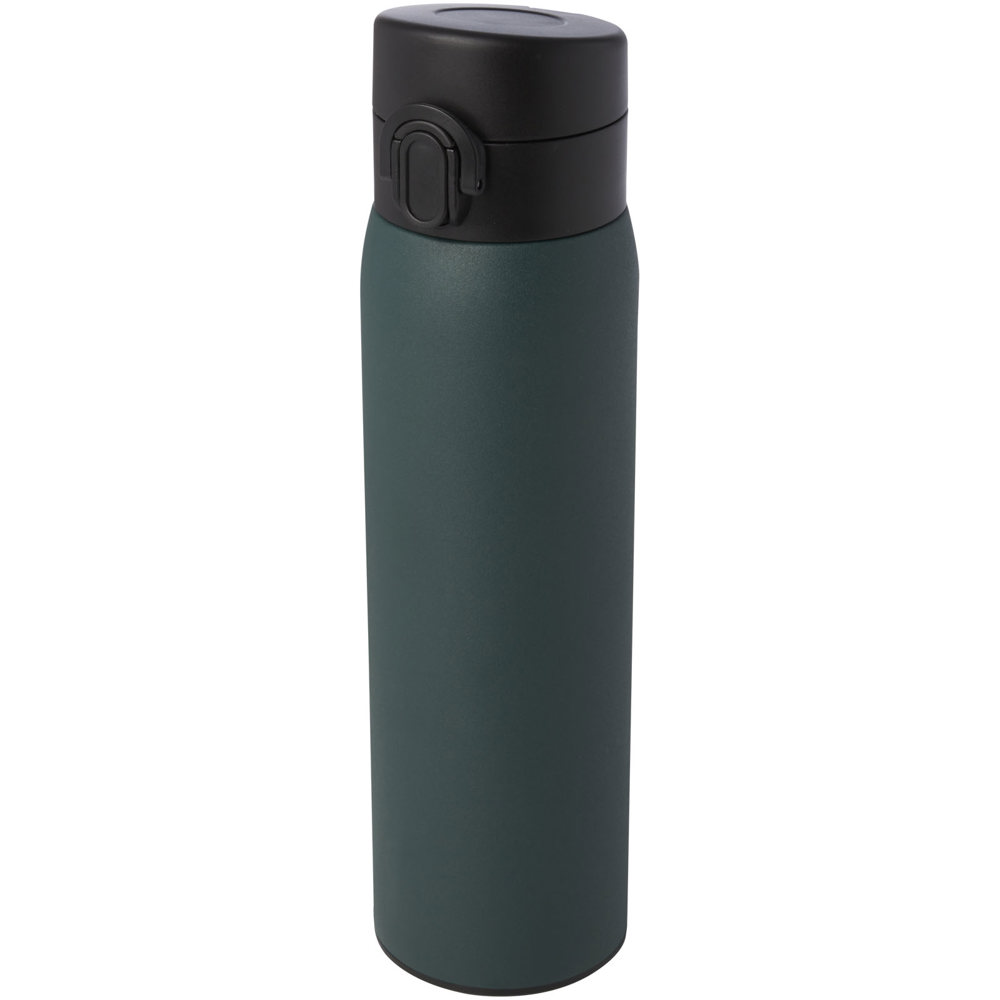Sika 450 ml geïsoleerde fles van RCS-gecertificeerd gerecycled roestvrij staal - met logo of onbedrukt - Bosgroen