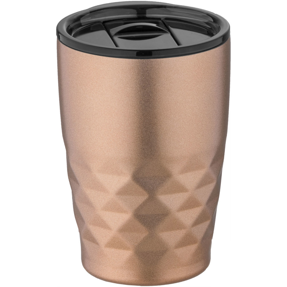 Geo 350 ml koper vacuüm geïsoleerde beker - voor bedrijven en relatiegeschenken - koper