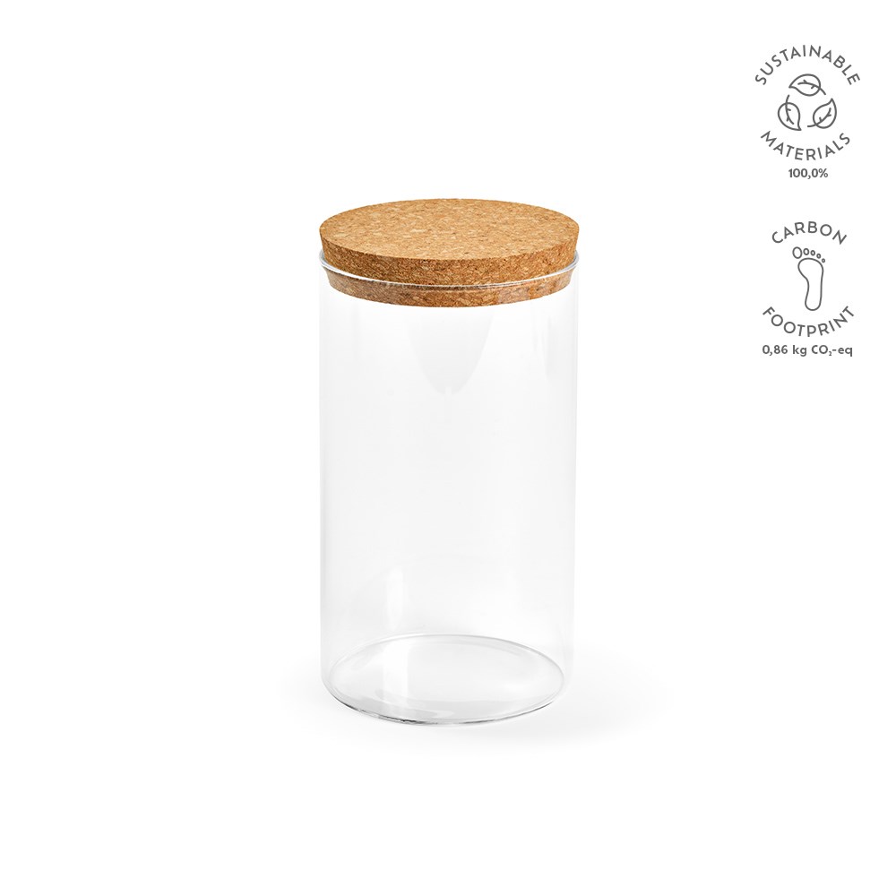 Magritte 1000 Borosilicaatglas canister 1015ml - Transparant - kopen of bedrukken