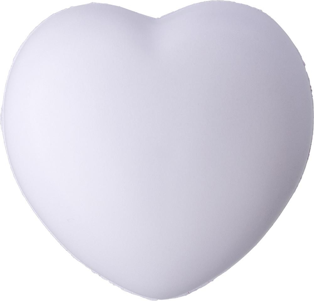Anti-stress hart Sia - voor bedrijven en relatiegeschenken - wit