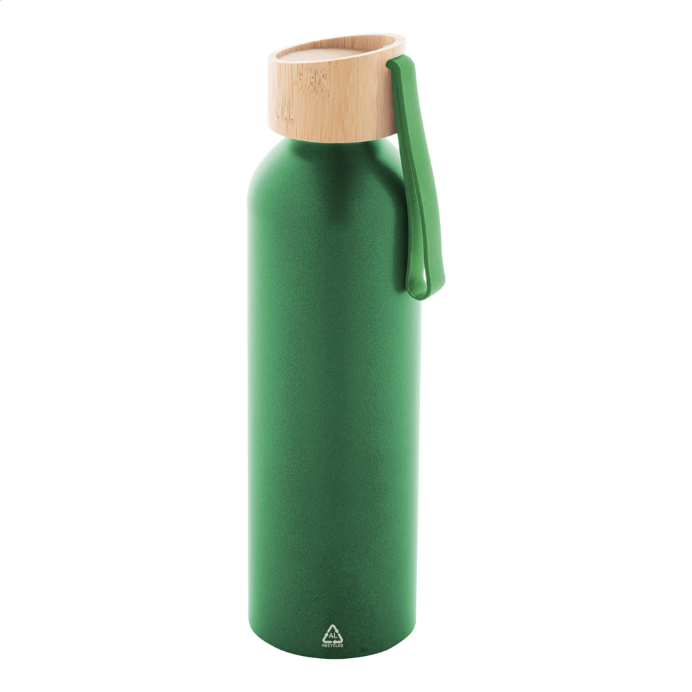 Ralusip Plus - gerecyclede aluminium fles - bedrukt of onbedrukt verkrijgbaar - groen