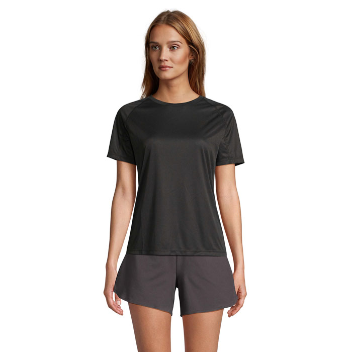 VORTEX WOMEN - VORTEX WOMEN RAGLAN T-SHIRT - voor bedrijven en relatiegeschenken - Zwart