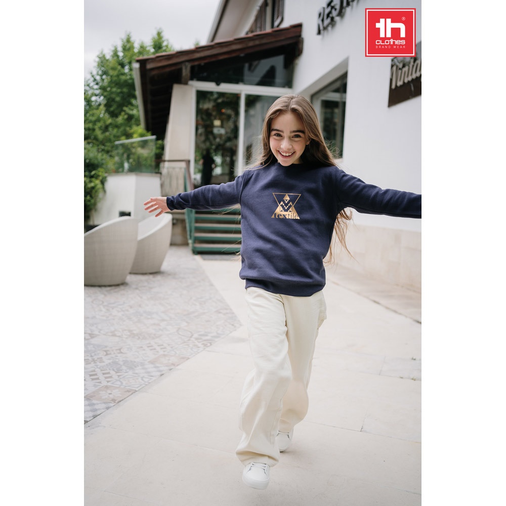 THC DELTA KIDS. Sweatshirt voor kinderen van gerecycled katoen en polyester - voor bedrijven en