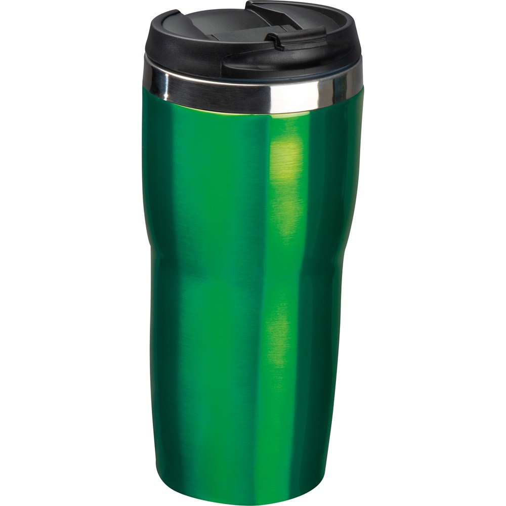 Drinkbeker met een RVS ommanteling, 500 ml - bedrukt of onbedrukt verkrijgbaar - Groen