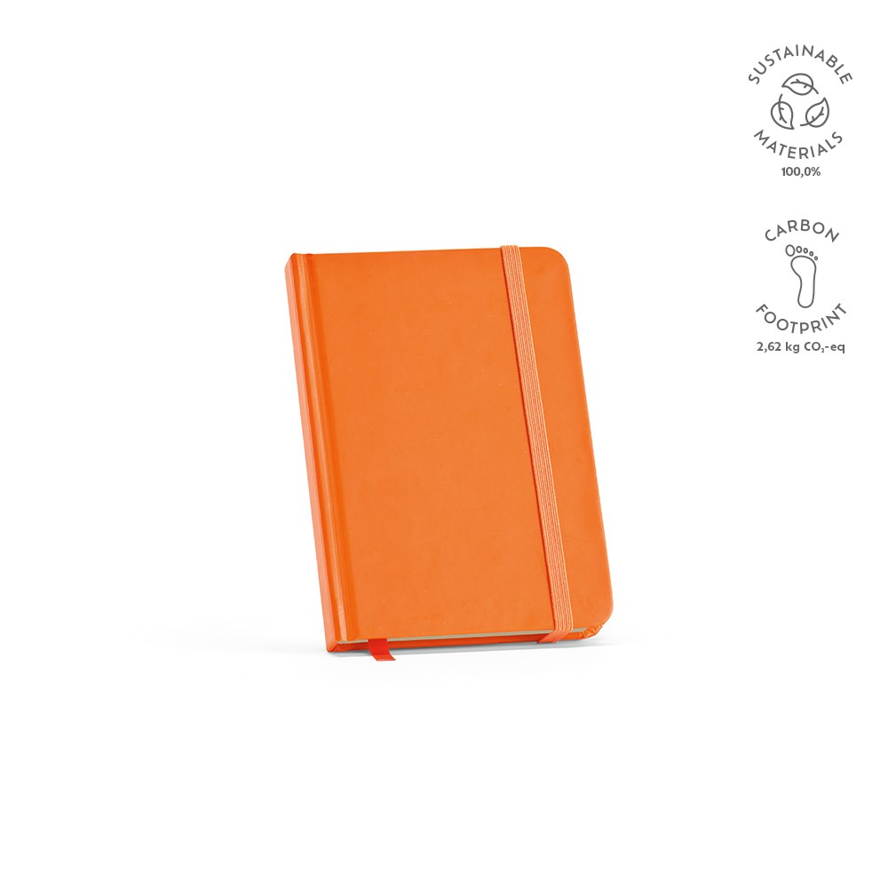 Marquez A6 notitieboek gerecycled papier 70 gsm - voor bedrijven en relatiegeschenken - Oranje