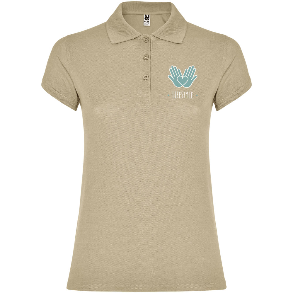 Star 200 g/m² damespolo met korte mouwen