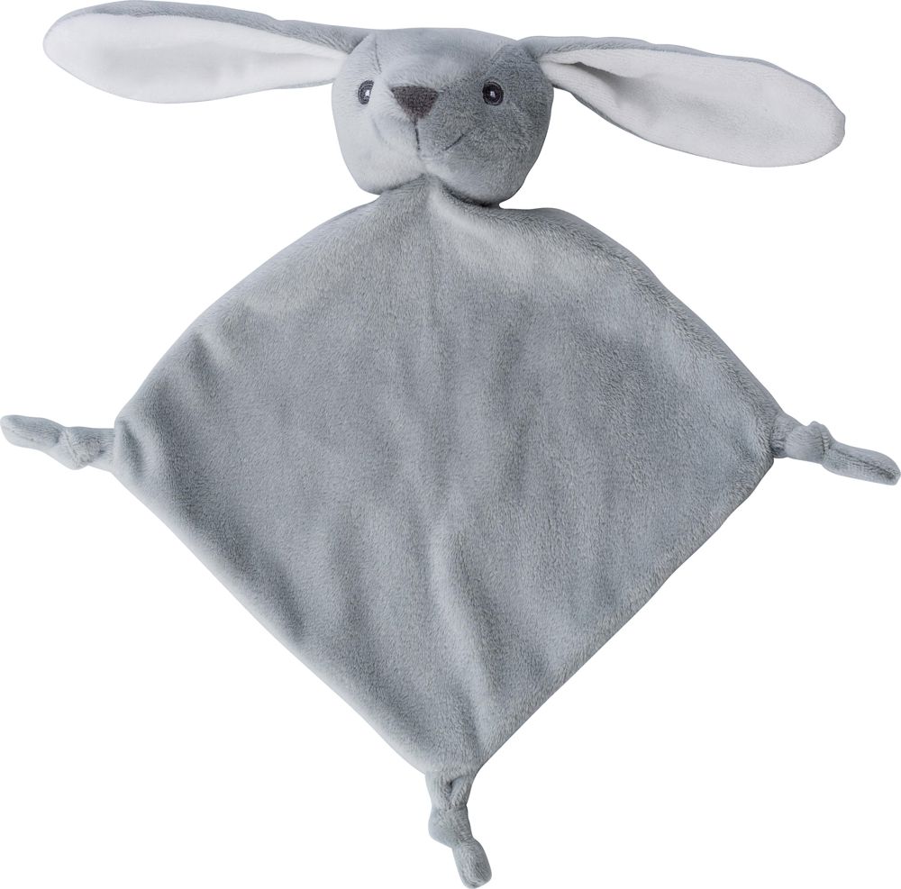 Pluche tutdoekje Ameila - met logo of onbedrukt bestellen - Grijs