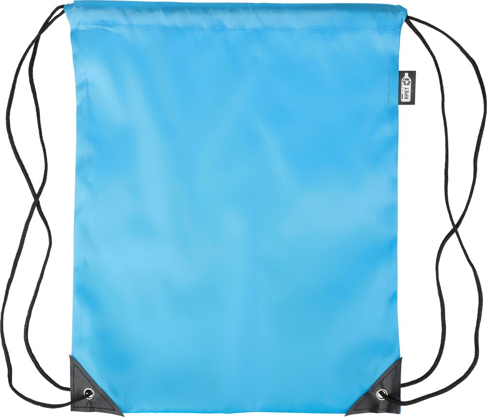 Gerecyclede rPET polyester (210D) trekkoord rugtas Enrique - kopen of bedrukken - Lichtblauw