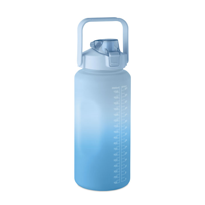 ACTIVATE MAX - RPET waterfles 2000ml - met logo of onbedrukt bestellen - Royal Blauw