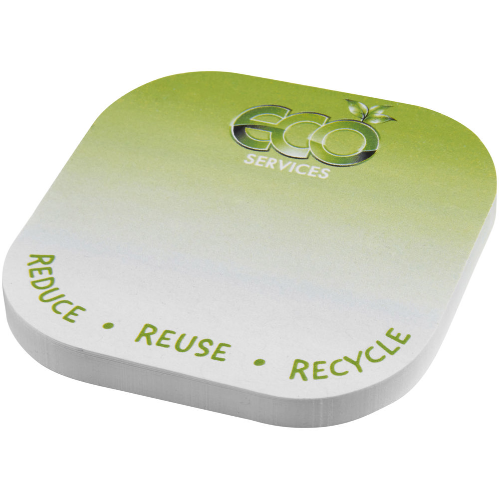 Sticky-Mate® vierkante gerecyclede sticky notes - bedrukt of onbedrukt verkrijgbaar