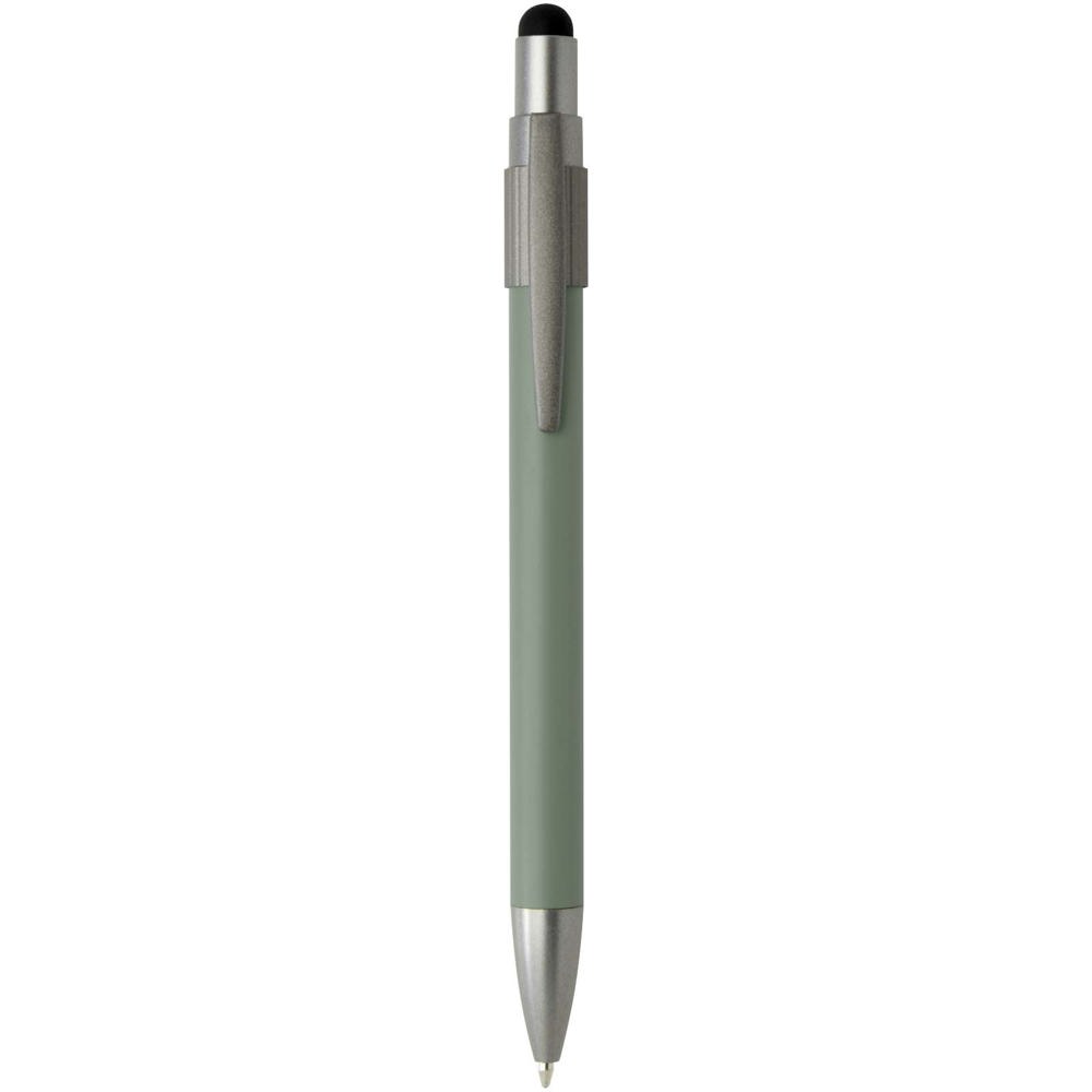 Rill RCS gerecycleerde balpen met stylus en fidget spinner (blauwe inkt) - kopen of bedrukken - Gemêleerd groen